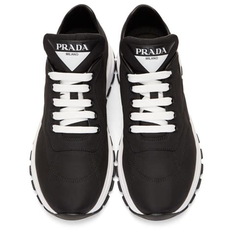 prada prax leather sneakers